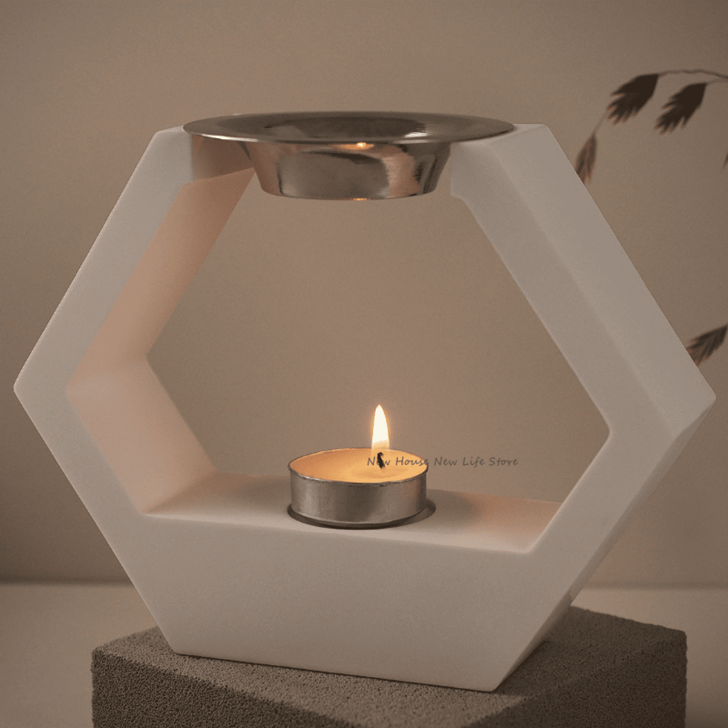 Candle Cup Incense Burner Silicone Mold DIY Epoxy Resin Gypsum Pouring Aromatherapy Storage Mold Home Decor