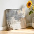thumbnail image 3 of Canvas Wall Art Brown Grey White Canvas Art Print Abstract Art Modern Oil Painting Pictures Wall Decor for Living Room Bedroom Artwork Decorations Stretched Framed Ready to Hang 10"x10", 3 of 9