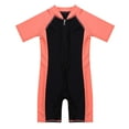 thumbnail image 3 of Zaldita Kids Boys Girls Rash Guard Swimsuit One Piece Swimwear Zipper Wetsuit UPF 50+UV Sun Protection Watermelon Red&Black 6, 3 of 7