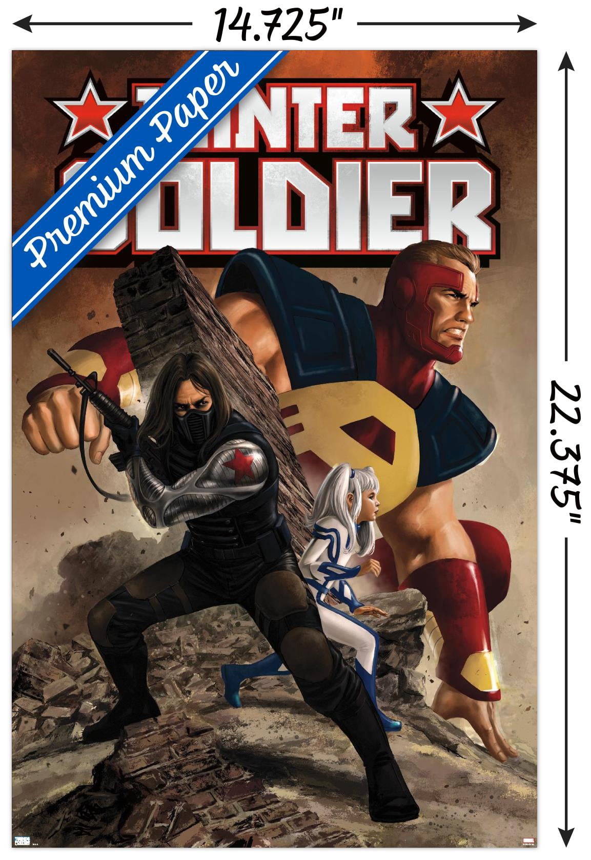 Marvel Comics - Winter Soldier - Thunderbolts #2 Wall Poster, 14.725" x 22.375"