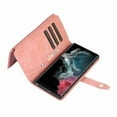 thumbnail image 5 of Jiahe Cover for Samsung Galaxy S23 Ultra, Mulit-Function Wallet Case,Flip Leather Zipper Card Holder Stand with Adjustable Shoulder Strap Full Body Protection Case Cover, pink, 5 of 7