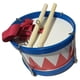thumbnail image 3 of Tambor para niños, juguete de tambor, regalo, 2 baquetas, instrumento de percusión para niños Rojo, 3 of 5