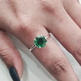 thumbnail image 4 of Hexagon Emerald Ring, 925 Sterling Silver Ring, Women Ring, Hydro Emerald Ring, May Birthstone, Christmas, Thanksgiving, Tiny Dainty Ring, Handmade, Statement Jewelry, Anniversary, 4 of 8