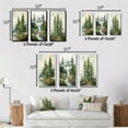 thumbnail image 4 of Designart "Green Pine Tree magic Guardians III" Floral Framed Wall Art Set Of 3 - Green Tree Pine Frame Canvas Set For Living Room Decor, 4 of 6