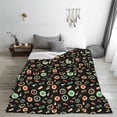 thumbnail image 5 of Pofeuu Vector Retro Music Print Ultra-Soft Micro Fleece Blanket,for Bed Or Sofa,All Season Throw Blankets Flannel Blanket-80"x60", 5 of 7