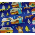 thumbnail image 5 of oneOone Cotton Jersey Royal Blue Fabric Camping Hike Point Diy Clothing Quilting Fabric Print Fabric By Yard 58 Inch Wide, 5 of 6