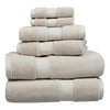 Hotel Style 6-Piece Egyptian Cotton Bath Towel Set, Birchwood