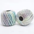 thumbnail image 2 of 2 Rolls of Fine Cotton Yarn Colorful Segmental Dyed Silk Thread Roll for Crochet and Knitting Projects Type 10, 2 of 9