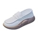 thumbnail image 5 of Zapatos casuales para mujer, cómodos, a la moda, con suela gruesa, sin cordones y con plataforma para exteriores. beige 35, 5 of 9