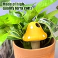 thumbnail image 3 of Pcapzz Plant Watering Globes, Mushroom Shaped Terracotta Self Watering Spikes, 4Pcs Small Automatic Potted Plant Waterer for Indoor Outdoor Plant, 3 of 7