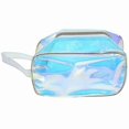 thumbnail image 1 of Transparent Toiletry Pouch Portable Cosmetic Organizer Bag Washable Clear Makeup Bag, 1 of 3