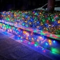 thumbnail image 2 of Zukuco Christmas Outdoor Net Lights, 96 LED 4.9FT x 4.9 FT Waterproof Connectable String Lights with 8 Modes for Bushes Garden Holiday Decoration (Multi-Colored), 2 of 7