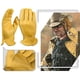 thumbnail image 4 of Guantes de moto JAMW deportivos de piel de venado L Amarillo, 4 of 4