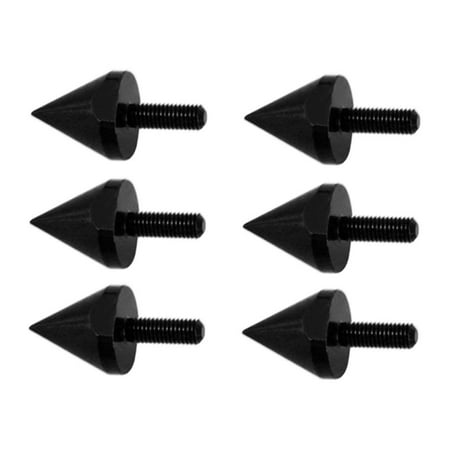 

6 Pieces M5 Universal Aluminum Motorcycle Windshield Screws Bolts Mounting - Black