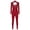 Burgundy, variant on Women Sparkly Rhinestones Gymnastics Bodysuit Full Body Rompers Figure Skating Jumpsuit Burgundy S