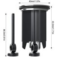 thumbnail image 2 of Hongchun Évier, 2 PCS Premium Évier Universel, Acier Inoxydable et Anti-Calcaire, pour Lavabo Bidet, Salle de Bain (40mm), 2 of 5