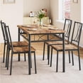 thumbnail image 2 of QinaQin Dining Table Set for 4, Compact Kitchen Table and 4 Chairs, 5-Piece Space-Saving Dining Set for Apartment or Dining Room, 2 of 8