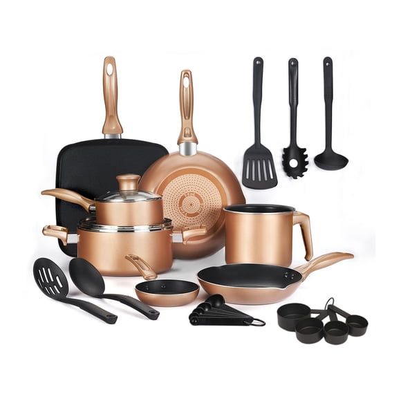 Batería de Cocina T-fal Supercook 23 piezas Bronce