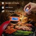 thumbnail image 2 of ThermoPro TP01A Instant Read Digital Meat Thermometer with 5.35 Inch Long Probe Thermometer for Grilling BBQ Smoker Grill Oven T, 2 of 7
