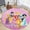 style-4, variant on Round Area Rug Princess Themed Cartoon Carpet Modern 3D Art Aesthetic Rugs Living Room Bedroom Playroom Non-Slip Decorative Floor Mat