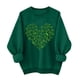 thumbnail image 3 of Uootdi Oversized St Patricks Day Sweatshirts for Women Irish Saint Pattys Shamrock Crewneck Long Sleeve Shirts Holiday Trendy Pullover Tops Gift, 3 of 7