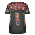 thumbnail image 5 of Rezuofi 2 Pcs Womens Mexican Embroidered Tops Short Sleeve Fiesta Shirts Floral Peasant Blouses, 5 of 5