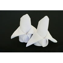 Wedding Linens Inc. (10 pcs) 17" x 17" Polyester Linen Napkins - White