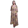 thumbnail image 1 of Bimba Kaftan Long de Plage à Fleurs pour Femmes, Tenue de Plage, Couvre-Maillot de Bikini, Robe Maxi - TG-3X, 1 of 5