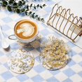 thumbnail image 3 of 6 Pcs Gold Foil Acrylic Coasters with Holder,Coaster Set, 3 of 5