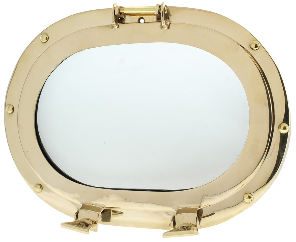 12" OVAL PORTHOLE WINDOW Brass NAUTICAL PHOTO FRAME