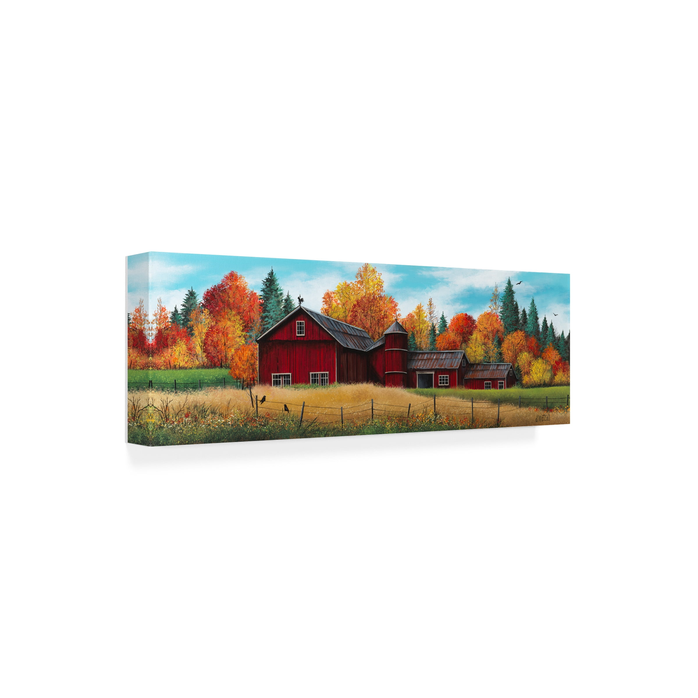 Debbi Wetzel 'Crows N' Color' Canvas Art