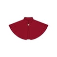 thumbnail image 5 of Yartina Little Girls Elegant Shawl Wraps Mock Neck Bolero Shrug Cardigan Top Cape Burgundy 3-5, 5 of 7