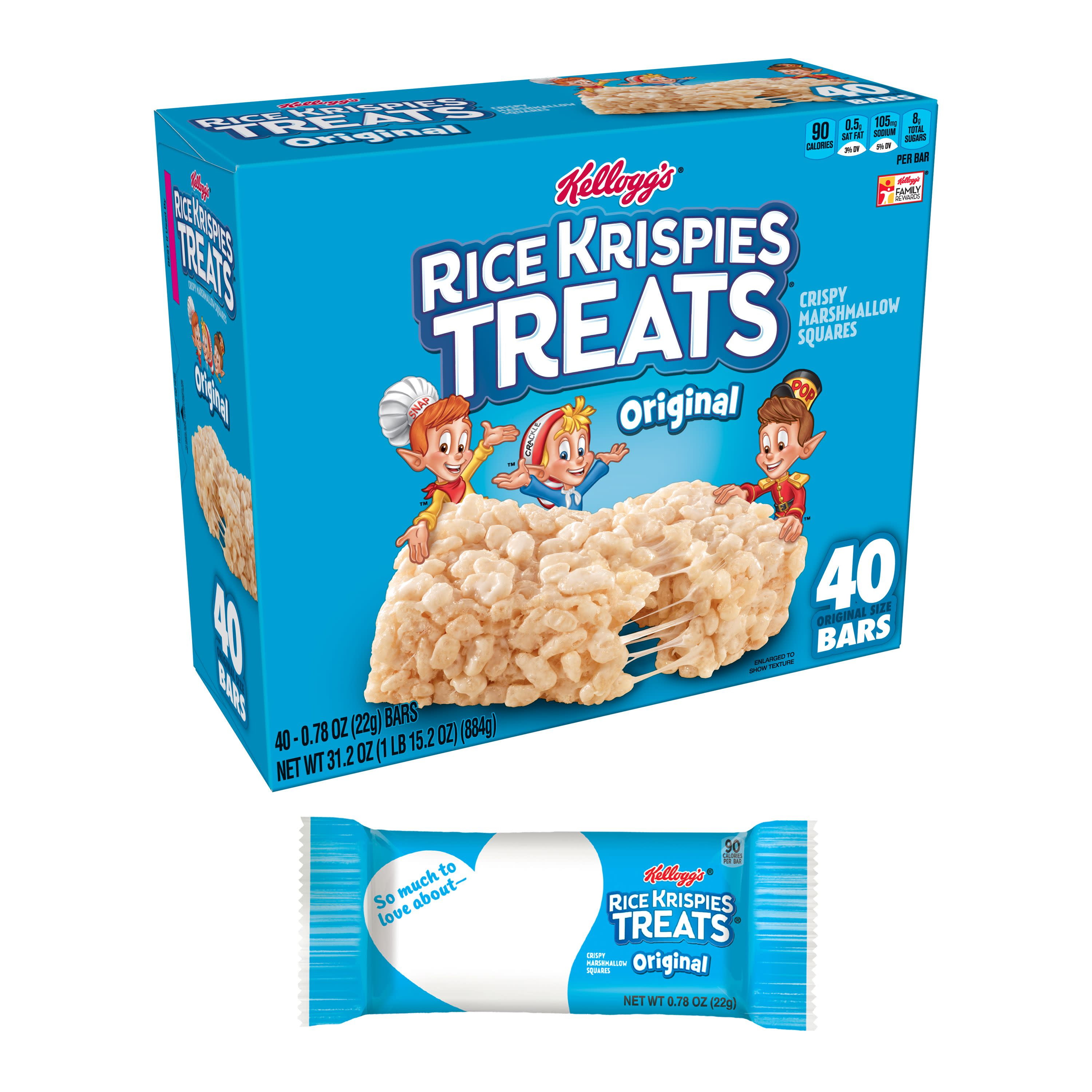 Kellogg S Rice Krispies Treats Crispy Marshmallow Squares Bars 31 2 Kellogg S Rice Krispies Treats Crispy Marshmallow Squares Bars 31 2