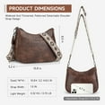 thumbnail image 2 of APHISON Trendy Women's Crossbody Bag, Vegan Leather Purse with Adjustable Strap and Shoulder Handbag - Coffee, 2 of 6