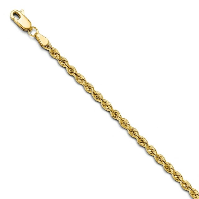 Leslie's 14K 3.0mm Solid Rope Chain (Weight: 5.8 Grams, Length: 7 Inches)