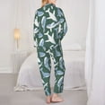 thumbnail image 3 of Bingfone Womens Pajama Sets Beautiful Whales Print,Long Sleeve Loungewear Pajamas Set-XX-Large, 3 of 8