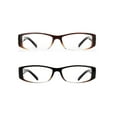 thumbnail image 2 of Eyebogo Kaylee Value 2-Pack Women Rectangular Reading Glasses, Brown/Kaylee/Olivia, +3.50, 2 of 4