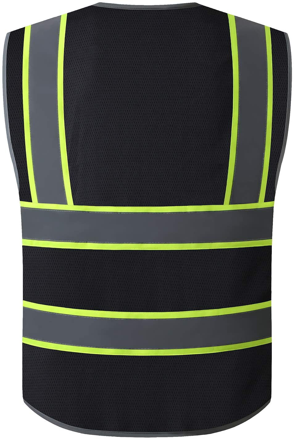 Uninova Safety Vest High Visibility 10 Pockets Reflective Vest for Men & Women Small, YELLOW-03 ANSI/ISEA Standards 