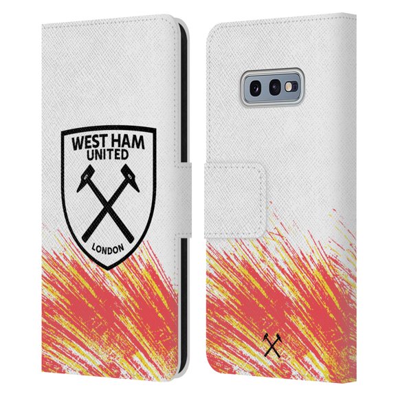 Head Case Designs Officially Licensed West Ham United FC 2022/23 Crest Kit Third Leather Book Wallet Case Cover Compatible with Samsung Galaxy S10e