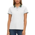 thumbnail image 2 of Byworldtasic Women's Classic Fit Dual Tipped Shirt Golf Tops Moisture Wicking Performance Short Sleeve, 2 of 6
