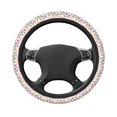 thumbnail image 5 of Cauagu Cute Flamingo Print Car Steering Wheel Cover - Universal Car Accessory for Diverse Cars for Steering Wheel with a Diameter of 14.5"-15", 5 of 7
