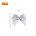 thumbnail image 2 of Uxcell 60 Pcs Polyester Mini Ribbon Bow with Pearl Ribbon Flowers Appliques for Craft DIY 1'' Light Grey, 2 of 6