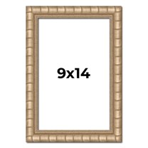 9x14 Frame Silver Real Wood Picture Frame Width 1.5 inches | Interior Frame Depth 0.5 inches |