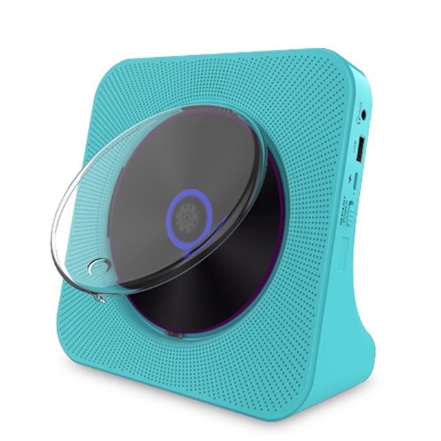 MEGICOT Lecteur CD Portable avec Haut-Parleurs Intégrés et Fonction de Réception et de Transmission Bluetooth, Lecteur de Musique Vertical de Bureau avec Télécommande Radio FM USB Flash AUX