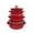 red, variant on Kuntesetty 3 Pieces Enamel Pot Set Cooking Casserole Pot Gifts Multifuctional Double Handle red