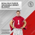 thumbnail image 2 of Nebraska Cornhuskers NCAA Team Wearable Blanket with Sleeves - Red, 2 of 6
