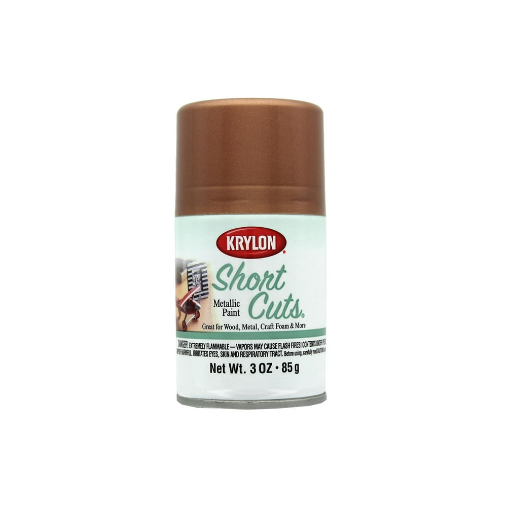 Krylon Shortcuts Aerosol Paint 3oz Mtlc Rose Gold