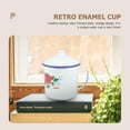 thumbnail image 6 of RUNROTOO 1Pc Vintage Mug Water Cup in White Color Heat Resistant Iron for Home Office, 6 of 8