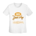 thumbnail image 5 of 80th Birthday Shirts 80 Years Old Women'S Basic Short Sleeve T-Shirt White Large, 5 of 5