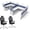 Blue, variant on SUNLINE Office Cubicle Kit - 2 Person Modular Workstation Set with 7 Layout Options & 2 Elevate Ergonomic Chairs - Blue